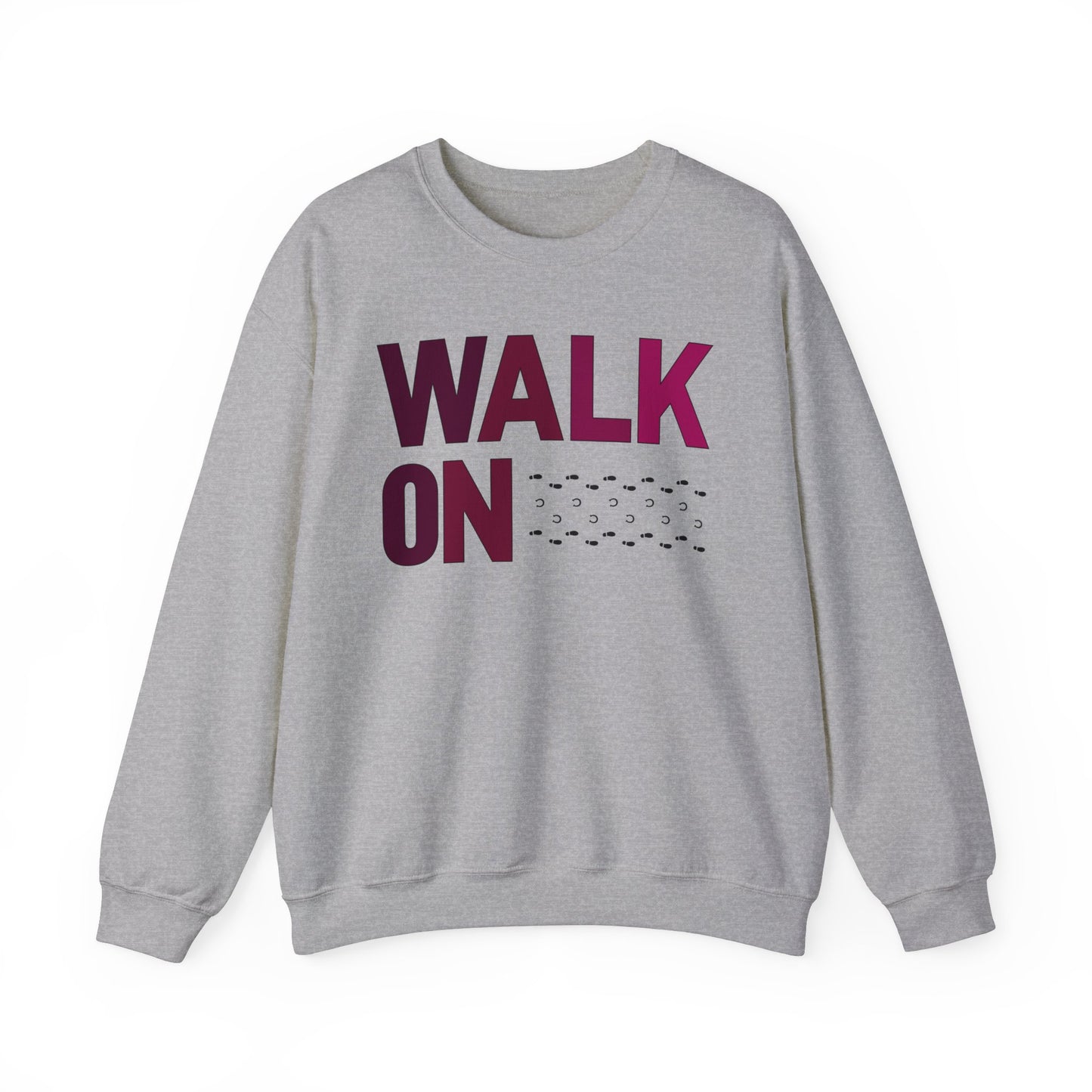 WALK ON - hoof and foot prints - unisex crewneck sweatshirt