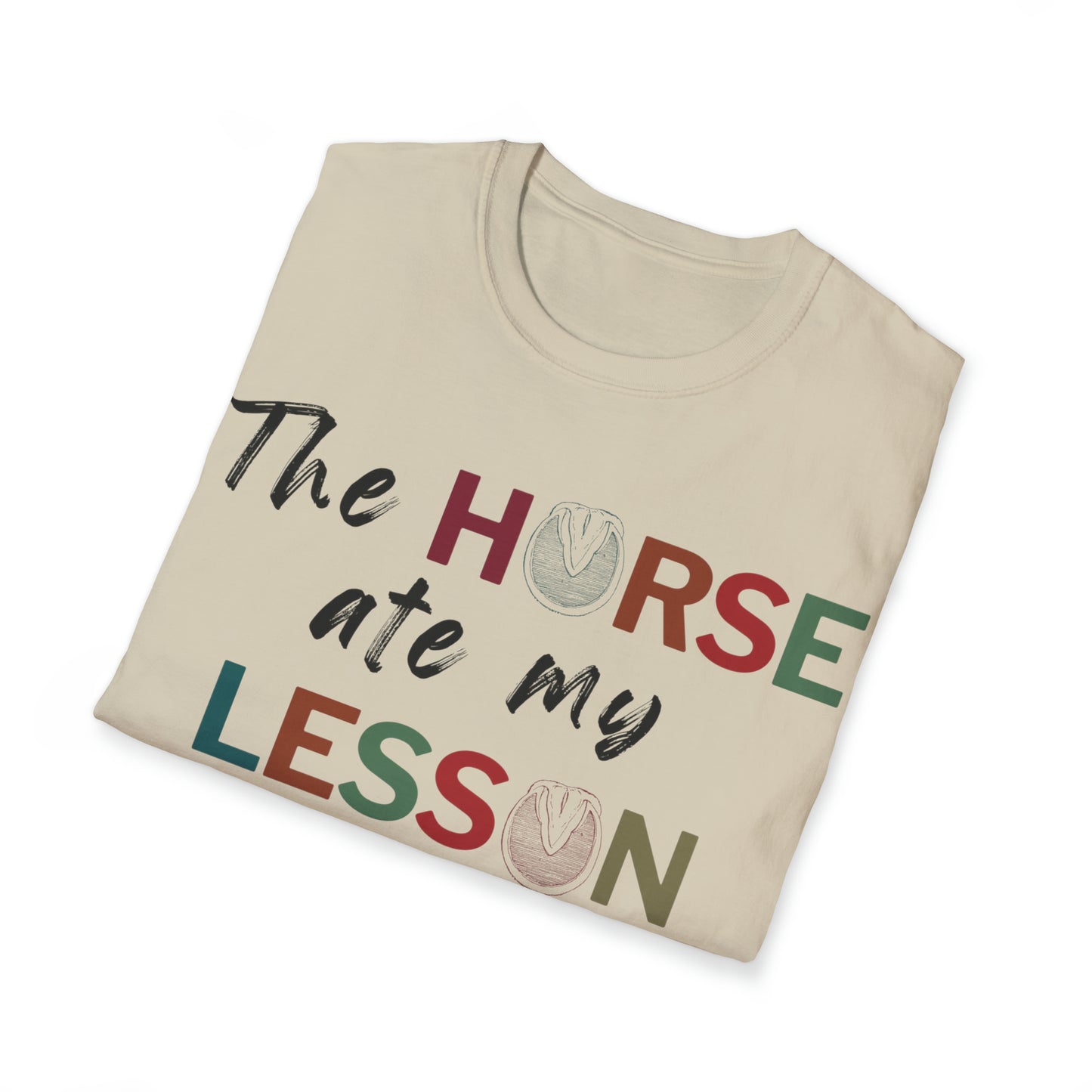 The Horse Ate My Lesson Plan shirt- unisex short sleeve t-shirt