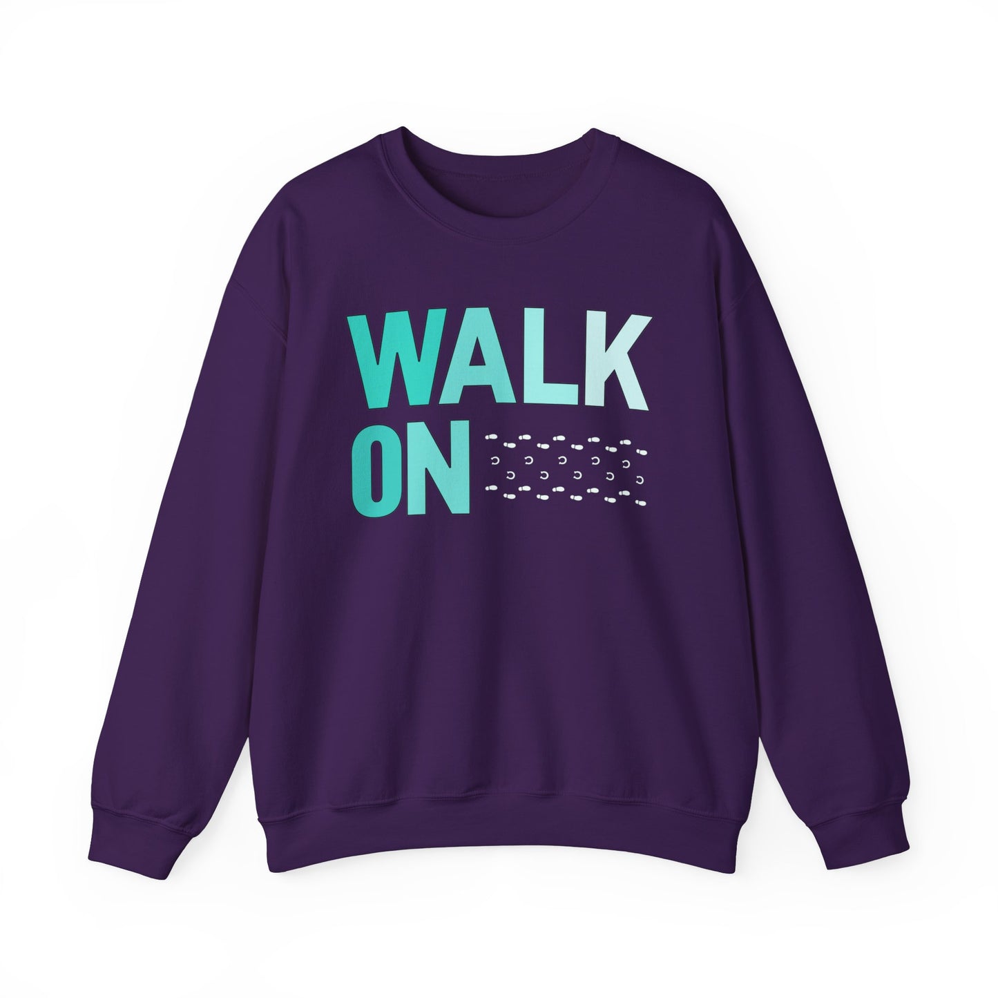 WALK ON - hoof and foot prints - unisex crewneck sweatshirt