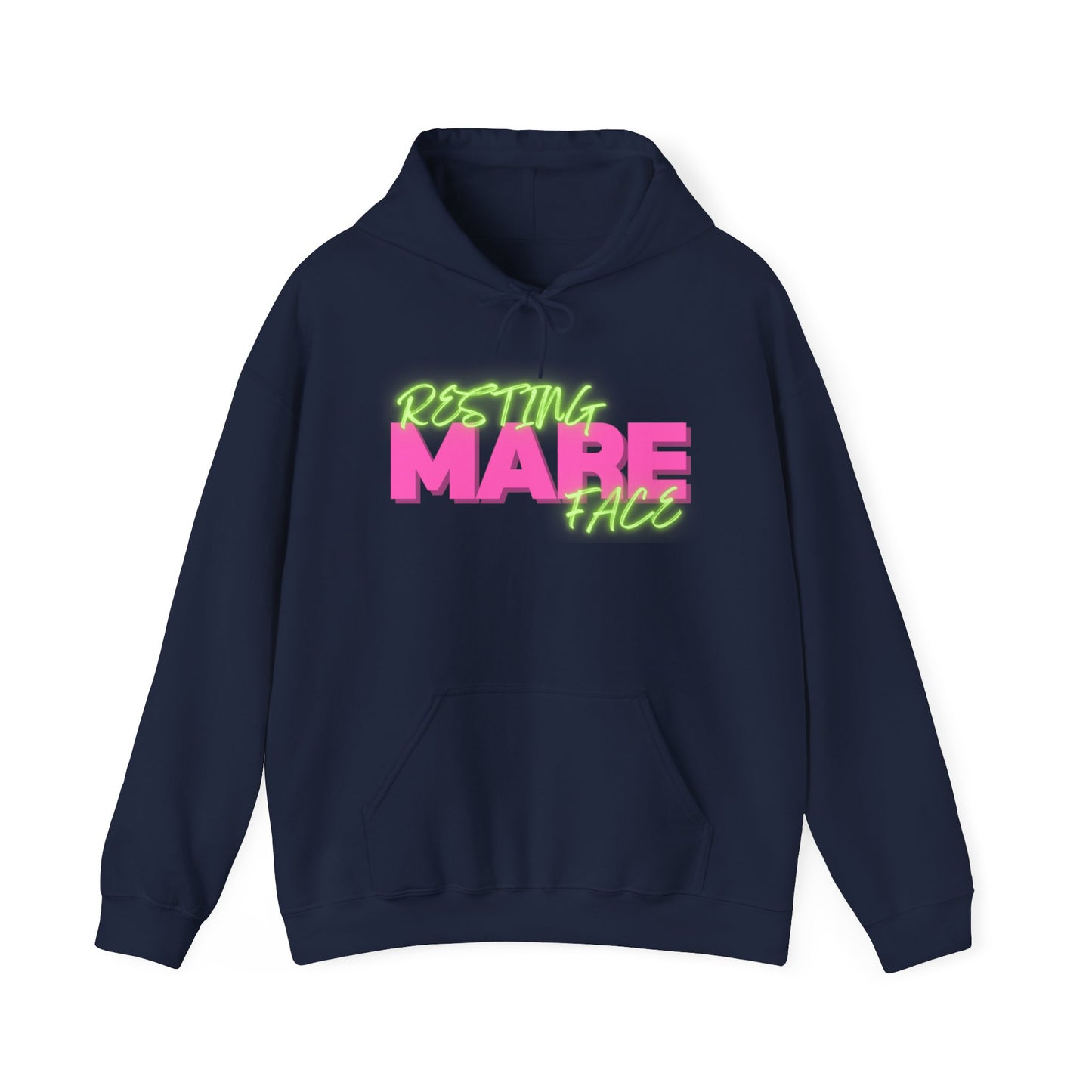 Resting Mare Face hoodie- unisex fit hooded sweatshirt