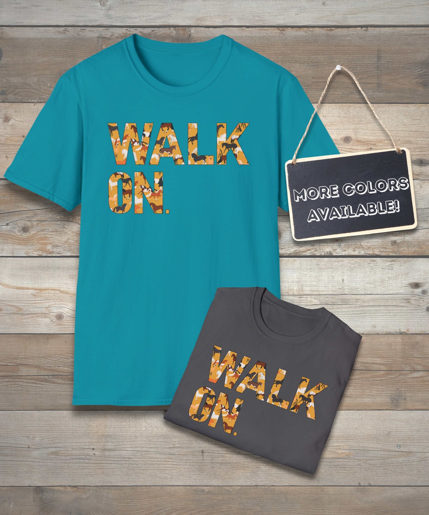 WALK ON - Horse Breeds - unisex short sleeve t-shirt