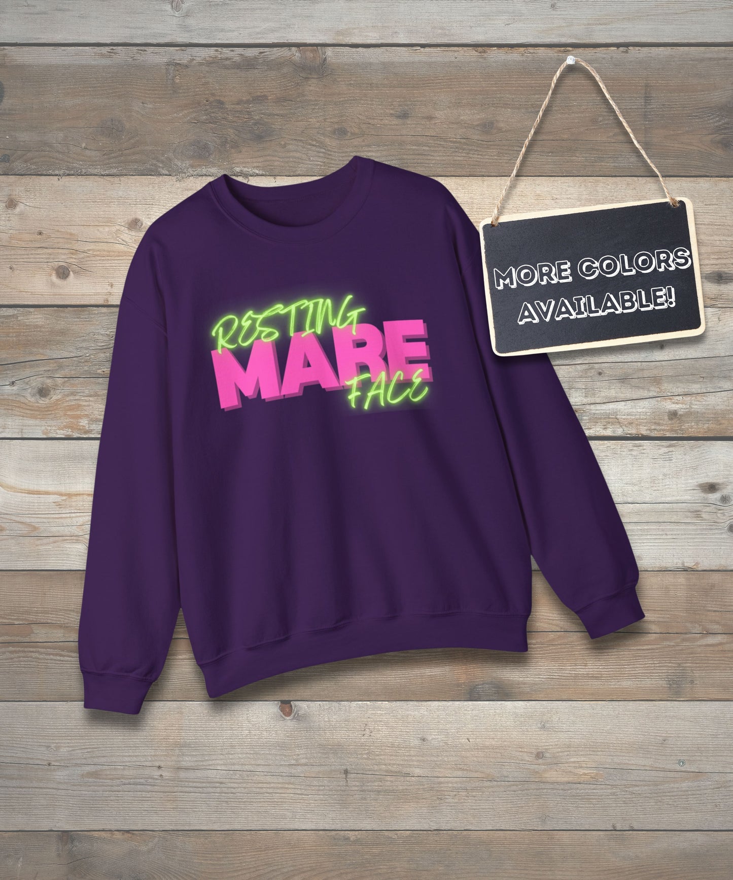 Resting Mare Face- unisex crewneck sweatshirt